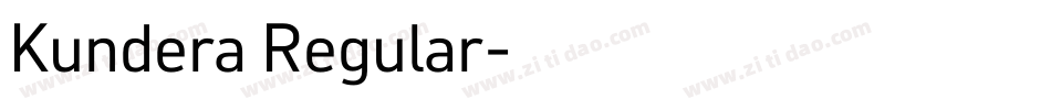 Kundera Regular字体转换